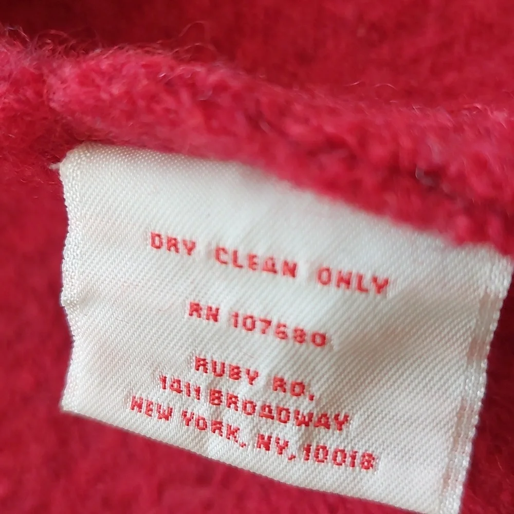 "Ruby Rd." SIZE PL, 100% red wool jacket - Picture 7 of 7